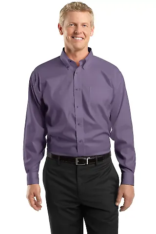 TLRH24 Red House® Tall Non-Iron Pinpoint Oxford Purple Dusk front view