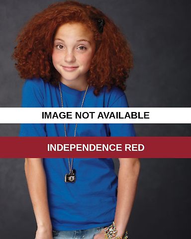 905B Anvil Heavyweight Cotton Youth Tee Independence Red front view