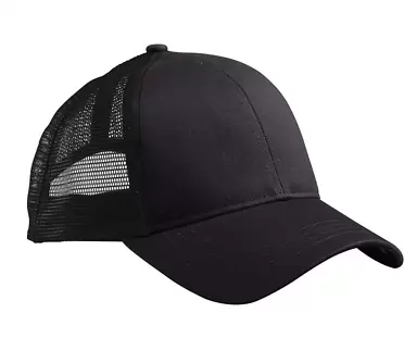 EC7070 econscious Eco Trucker Organic/Recycled BLACK/ BLACK front view