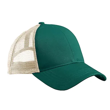 EC7070 econscious Eco Trucker Organic/Recycled GREEN/ WHITE front view
