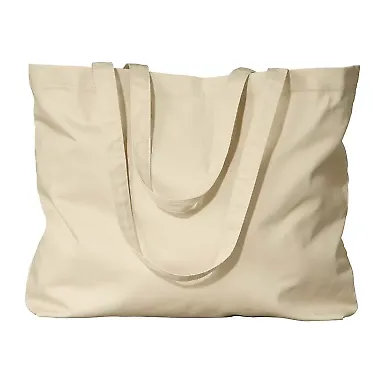 EC8001 econscious Organic Cotton Large Twill Tote OYSTER front view