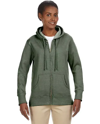 EC4580 econscious Ladies' 7 oz. Organic/Recycled H MILITARY GREEN front view
