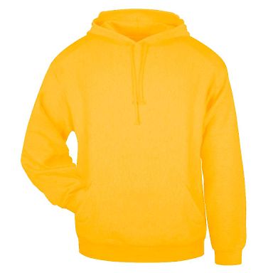 1254 Badger - Hooded Sweatshirt in Gold front view