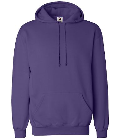 1254 Badger - Hooded Sweatshirt in Purple front view
