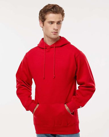 1254 Badger - Hooded Sweatshirt in Red front view