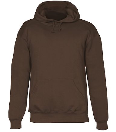1254 Badger - Hooded Sweatshirt in Brown front view