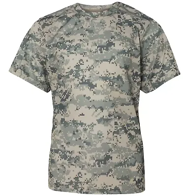 2180 Badger B-Core Youth Digital Tee Sand Digital front view