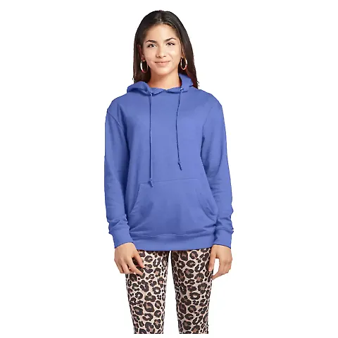 97200 Adult Unisex French Terry Hoodie in Royal heather front view