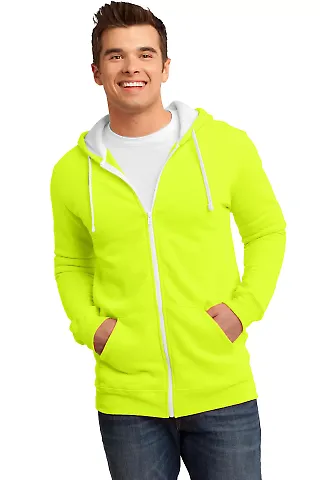 DT800 District® - Young Mens The Concert Fleece?? Neon Yellow front view