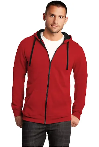 DT800 District® - Young Mens The Concert Fleece?? New Red front view