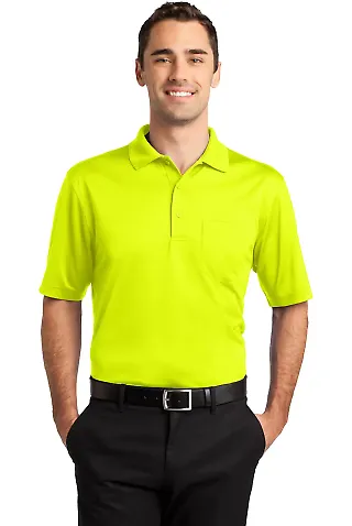 CS412P CornerStone® Select Snag-Proof Pocket Polo Safety Yellow front view