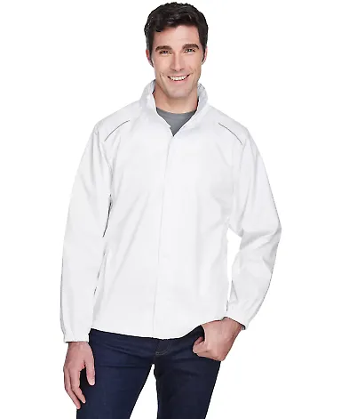 88185 Core 365 Climate Men's Seam-Sealed Lightweig WHITE front view