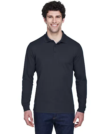 88192 Core 365 Pinnacle Men's Performance Long Sl CARBON front view
