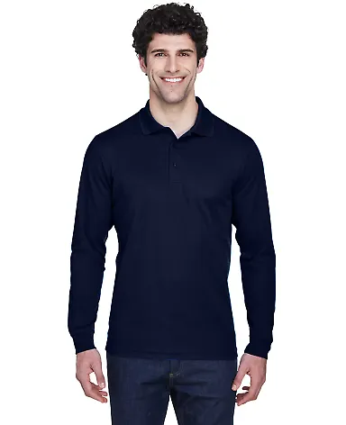 88192 Core 365 Pinnacle  Men's Performance Long Sl CLASSIC NAVY front view