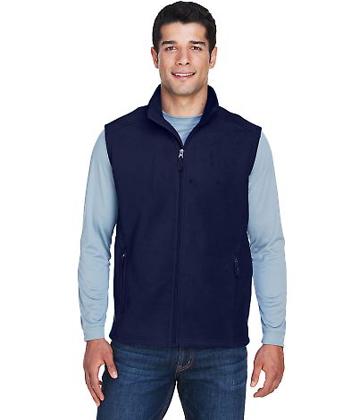 88191 Core 365 Journey Men's Fleece Vest in Classic navy front view