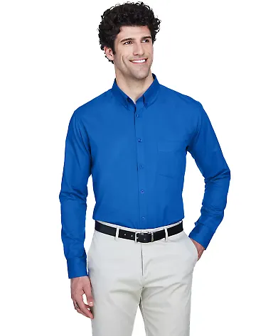 88193 Core 365 Operate  Men's Long Sleeve Twill Sh TRUE ROYAL front view