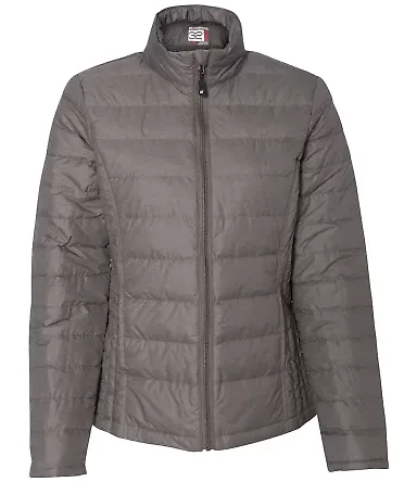 15600W Weatherproof - Ladies' Packable Down Jacket Asphalt Melange front view