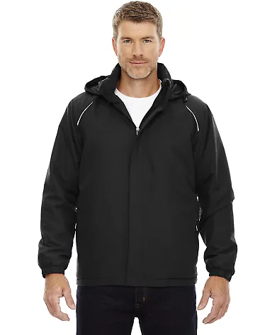 88189T Core 365 Men's Tall Brisk Insulated Jacket BLACK front view