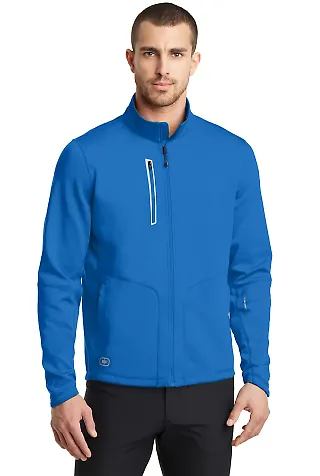OE700 OGIO ENDURANCE Fulcrum Full-Zip Electric Blue front view