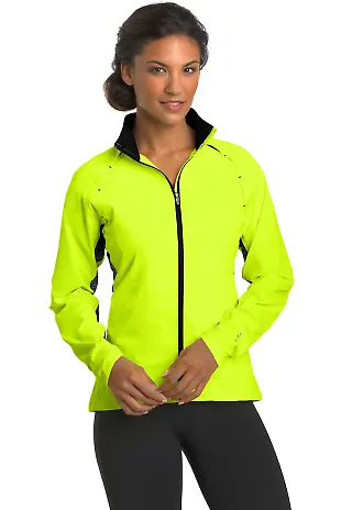 LOE710 OGIO® ENDURANCE Ladies Velocity Jacket Pace Yellow front view