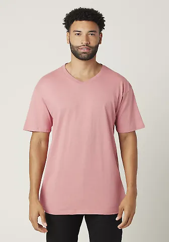 MC1047 Cotton Heritage Men's Chicago Cotton V-Neck in Dusty rose front view