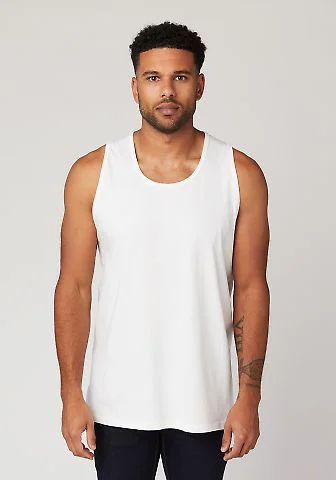 MC1790 Cotton Heritage Men's St. Louis Tank in White front view