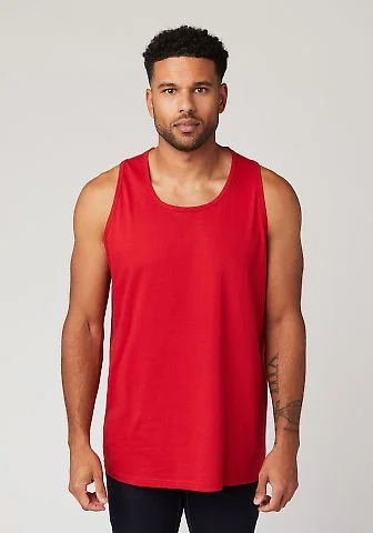 MC1790 Cotton Heritage Men's St. Louis Tank in Red front view