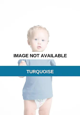 I1085 Cotton Heritage Little Rock Cotton Infant Te Turquoise front view