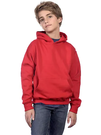 Y2600 Cotton Heritage Tyler Unisex Youth Pullover in Red front view