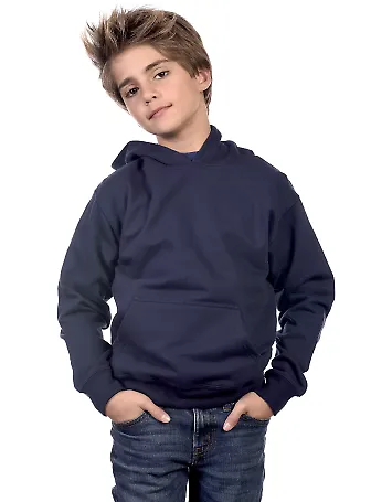 Y2600 Cotton Heritage Tyler Unisex Youth Pullover in Navy front view