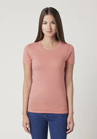 LC1026 Cotton Heritage Juniors Boyfriend Tee Dusty Rose front view
