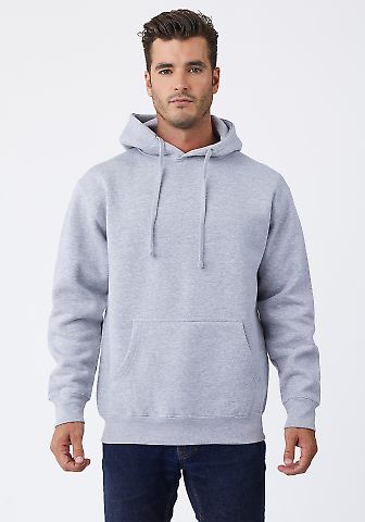 M2640 Cotton Heritage Unisex Denver Pullover Hoodi in Athletic heather front view