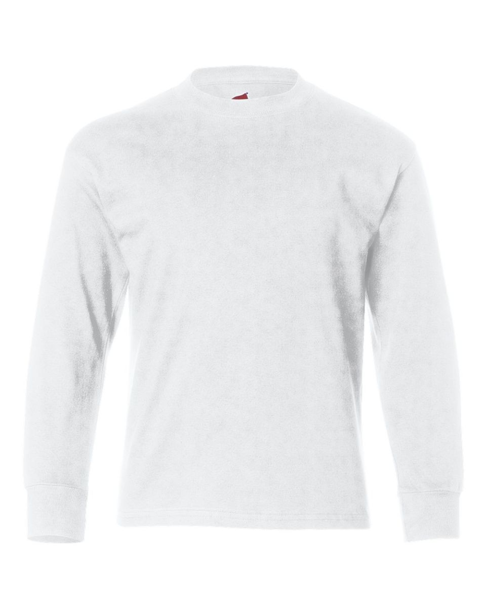 Hanes Boys Youth ComfortSoft Tagless Long-Sleeve T-Shirt 5546