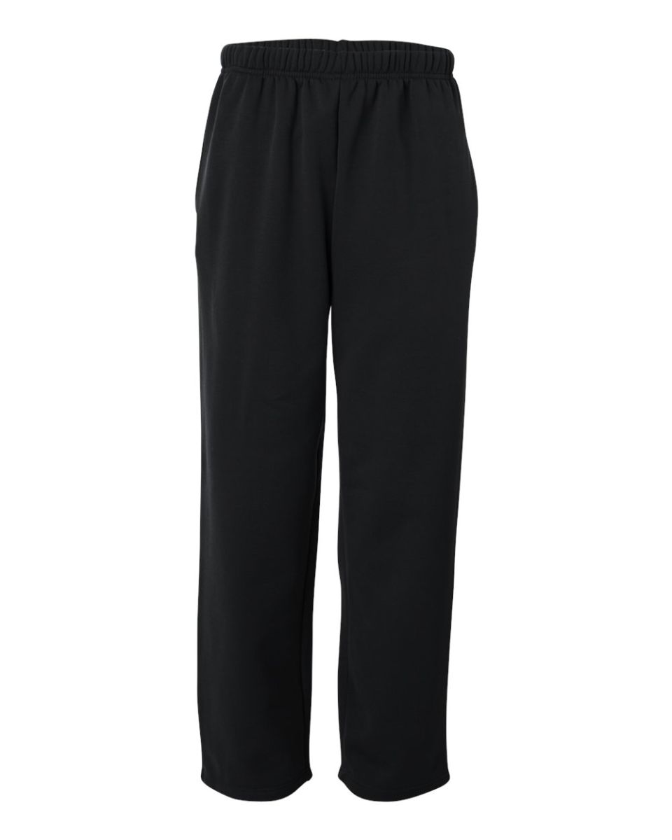 open bottom fleece pants