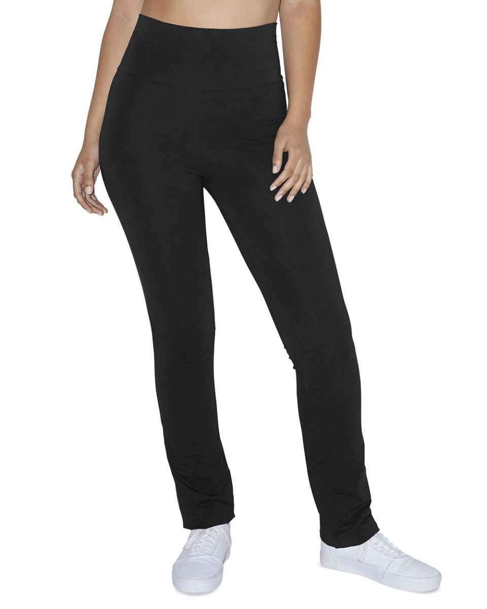 American Apparel 8375W Ladies' Cotton/Spandex Yoga Pant - blankstyle.com
