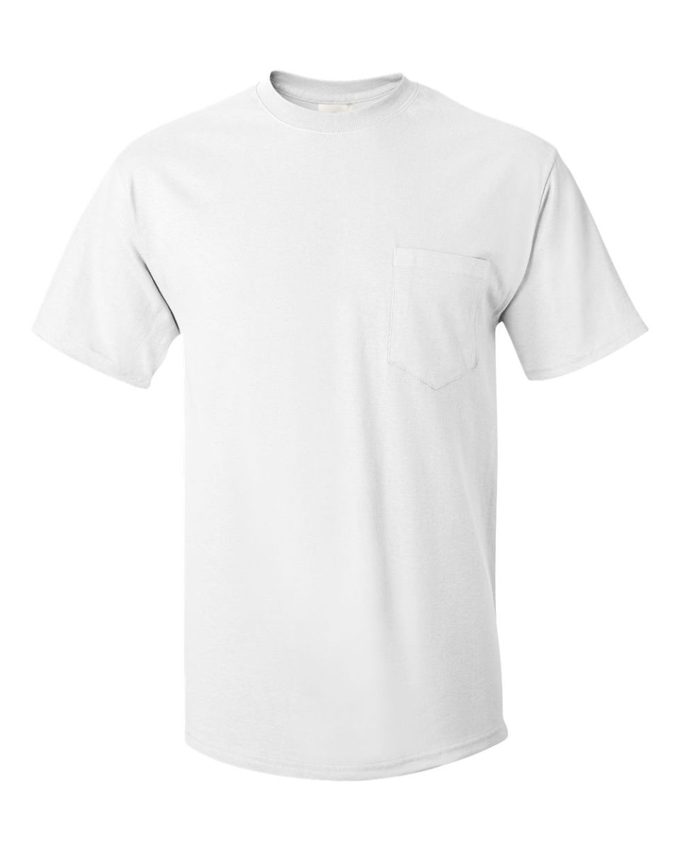 hanes white t shirts with pocket