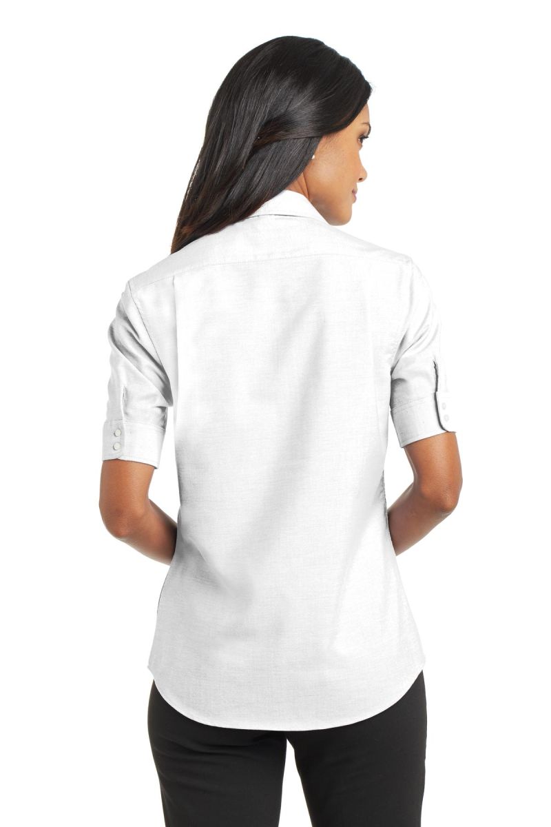 Port Authority L659 Ladies Short Sleeve SuperPro Oxford Shirt