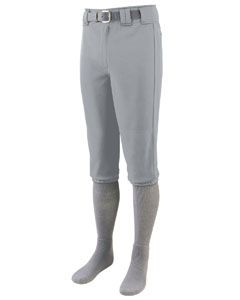 Augusta Sportswear 1452 Series Knee Length Basebal Silver Grey front view