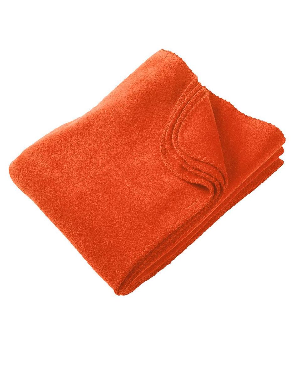 orange fleece blanket