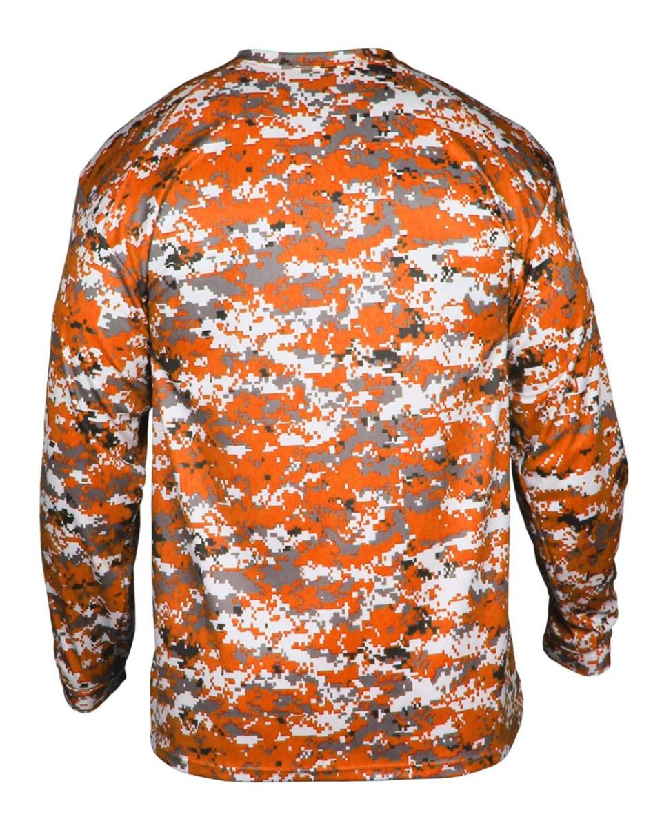 orange camo long sleeve shirt