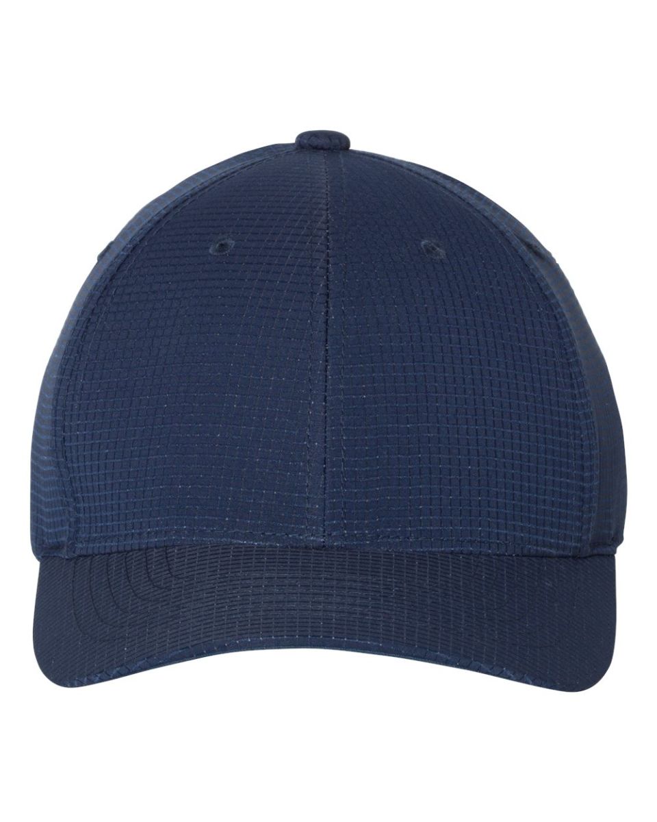 Yupoong-Flex Fit 6587 Hydro-Grid Stretch Cap NAVY front view