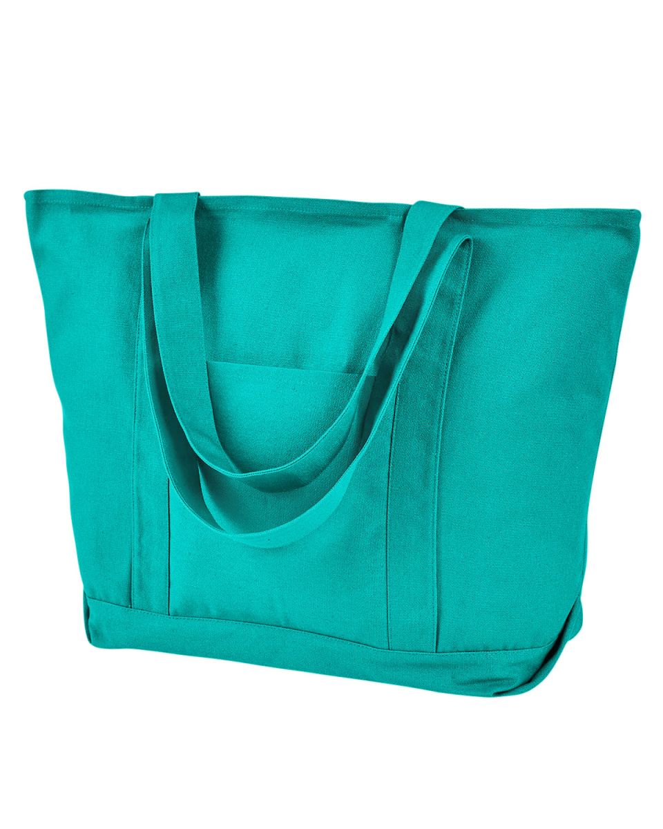 Liberty Bags 8879 Pigment Dyed Premium XL Boater T SEAFOAM GREEN front view