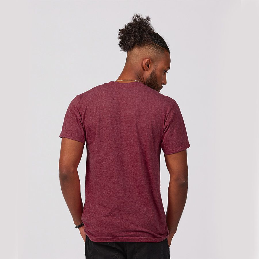 tultex heather burgundy