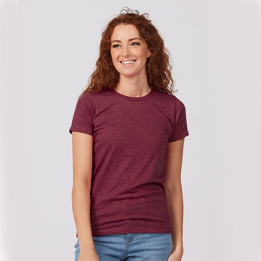 tultex heather burgundy