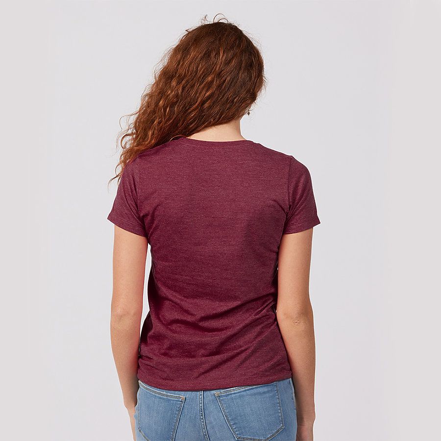 tultex heather burgundy