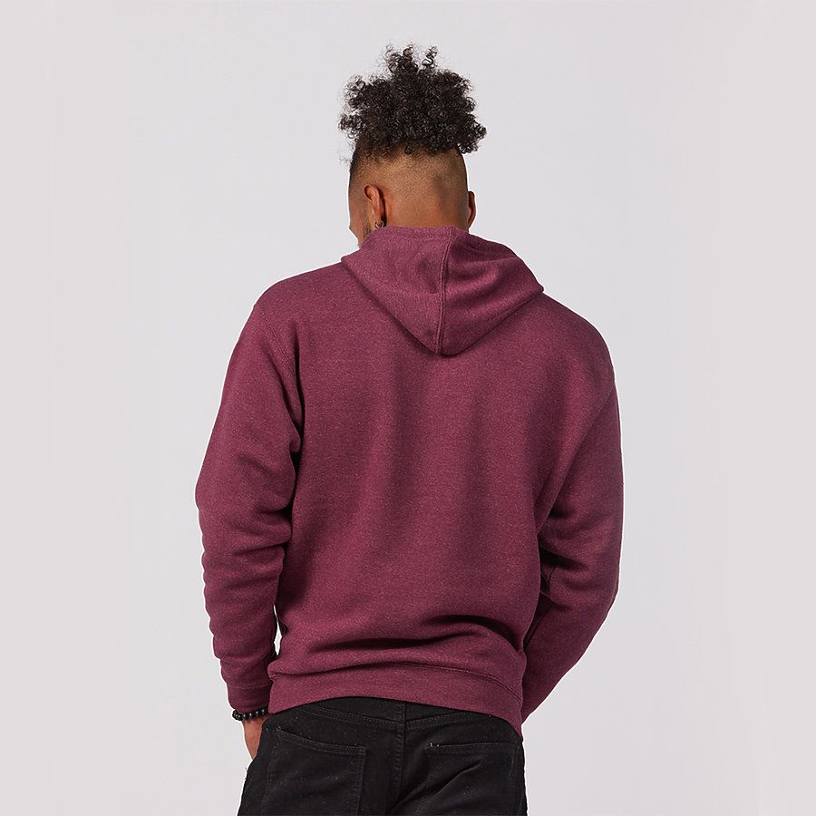 tultex heather burgundy