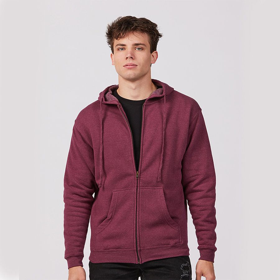 tultex heather burgundy