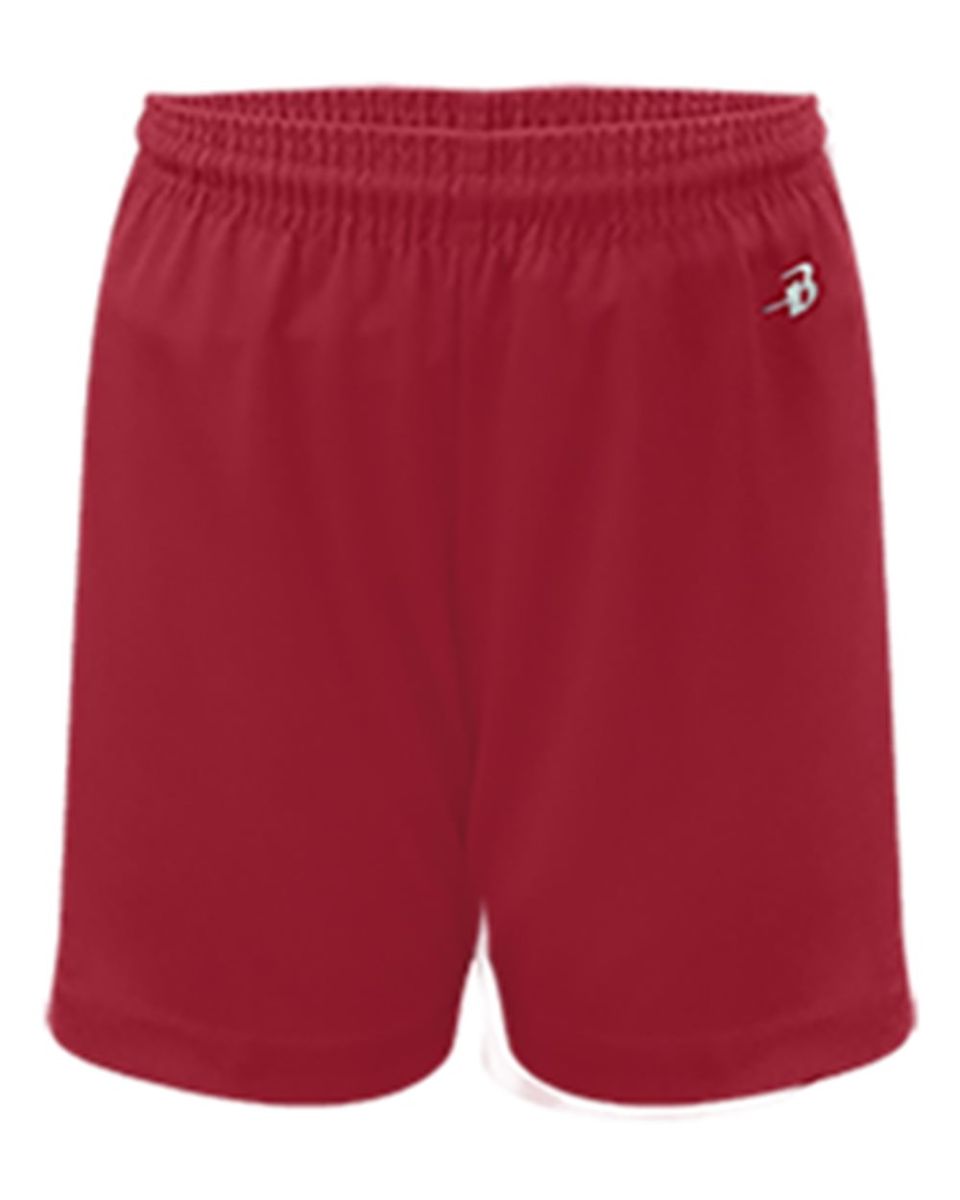 Badger Sportswear 2407 Toddler B-Core Shorts Red front view