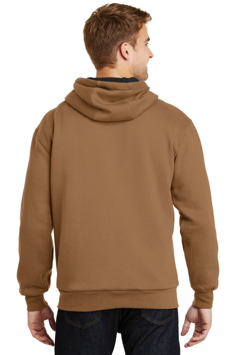 heavyweight full zip hooded sweatshirt