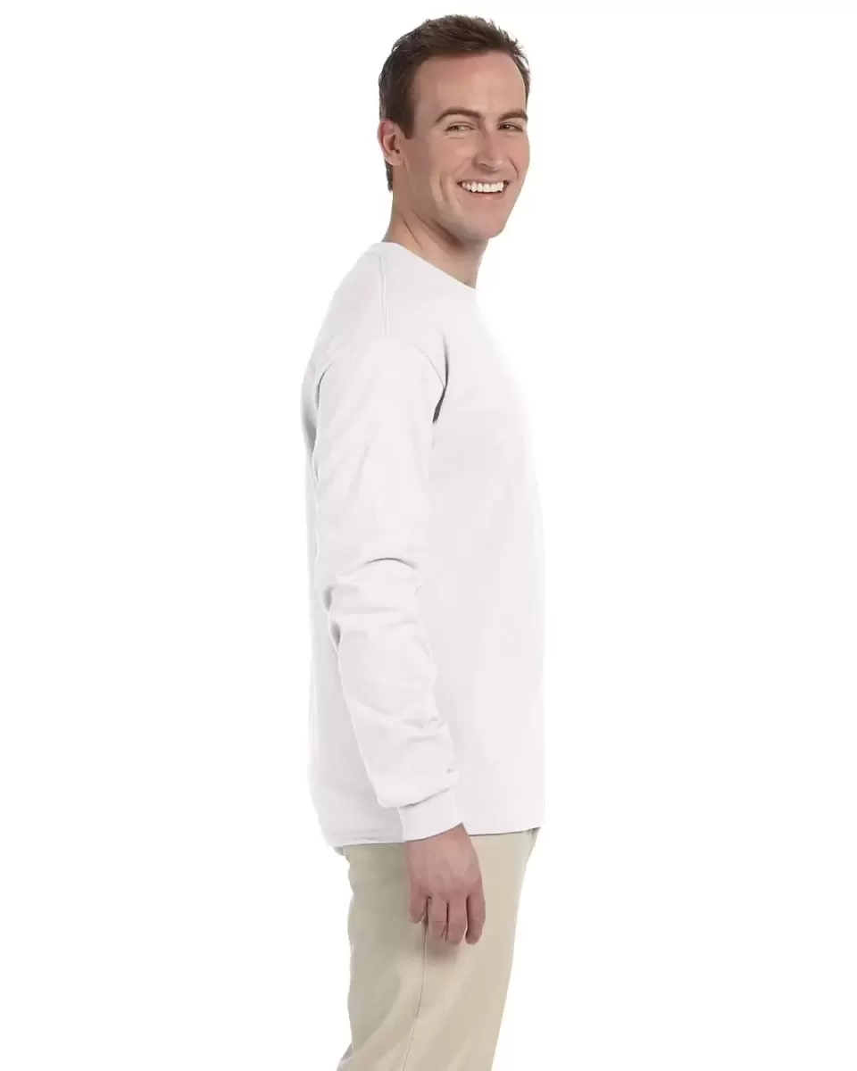 #Gildan BUDGET Ultra Cotton Crewneck Long Sleeve T Shirt 2400  ROYAL 2XL 